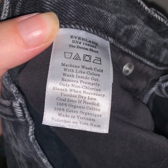 Everlane The Denim Short Organic Cotton Grey 26 - Picture 7 of 8